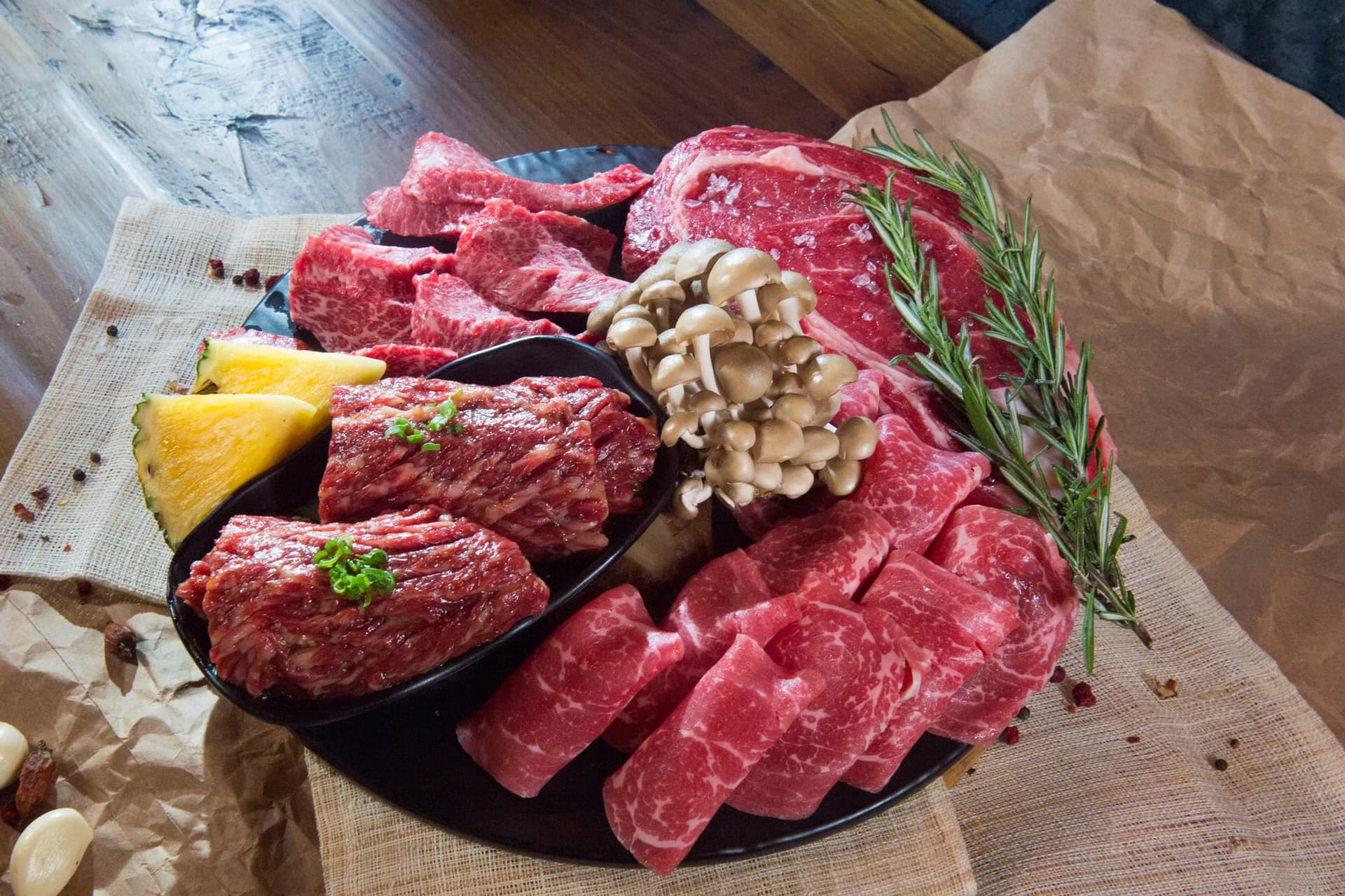 Premium meat platter